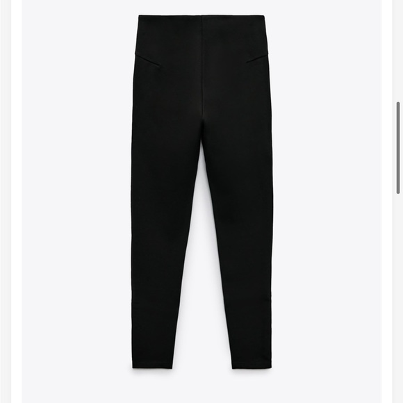 NWT Zara Sparkly Side Stripe Leggings - Picture 5 of 7